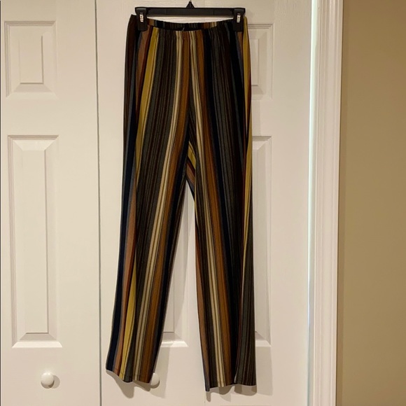 striped stretchy pants